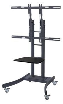 VALUE Wagen für Flachbildschirm / DVD-Player - Schwarz - Bildschirmgröße: 82-254 cm (32"-100") von LumaTech