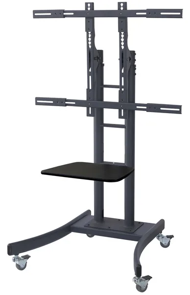 VALUE Wagen für Flachbildschirm / DVD-Player - Schwarz - Bildschirmgröße: 82-254 cm (32"-100"), Ansicht 2
