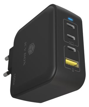ICY BOX Ladegerät 4-Port 100W GaN mit PD 3.0 von LumaTech