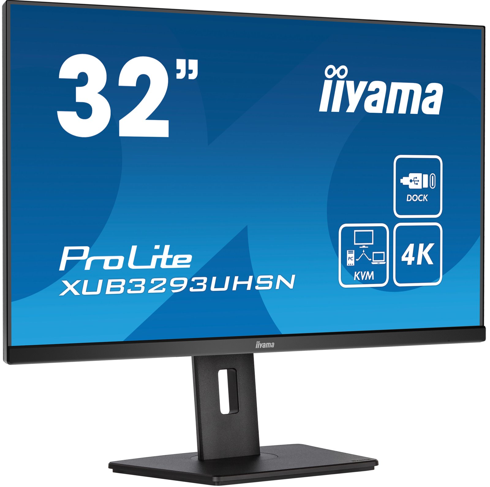 Iiyama 32W LCD Business 4K UHD IPS USB-C Dock - Flachbildschirm (TFT/LCD) - 32