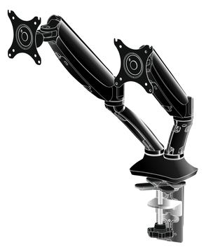 Iiyama DS3002C-B1 - Befestigungskit - für 2 Monitore (einstellbarer Arm) von LumaTech