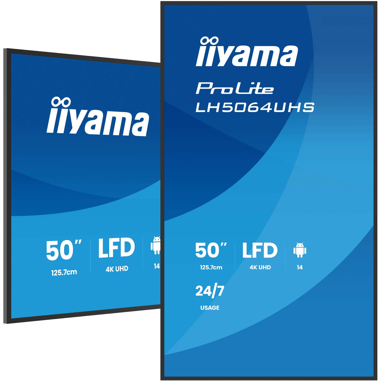 Iiyama LH5064UHS-B1AG 50 IN LCD UHD - Flachbildschirm (TFT/LCD) - 127 cm