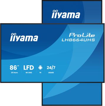 Iiyama LH8664UHS-B3AG 86 3840x2160 UHD IPS panel von LumaTech