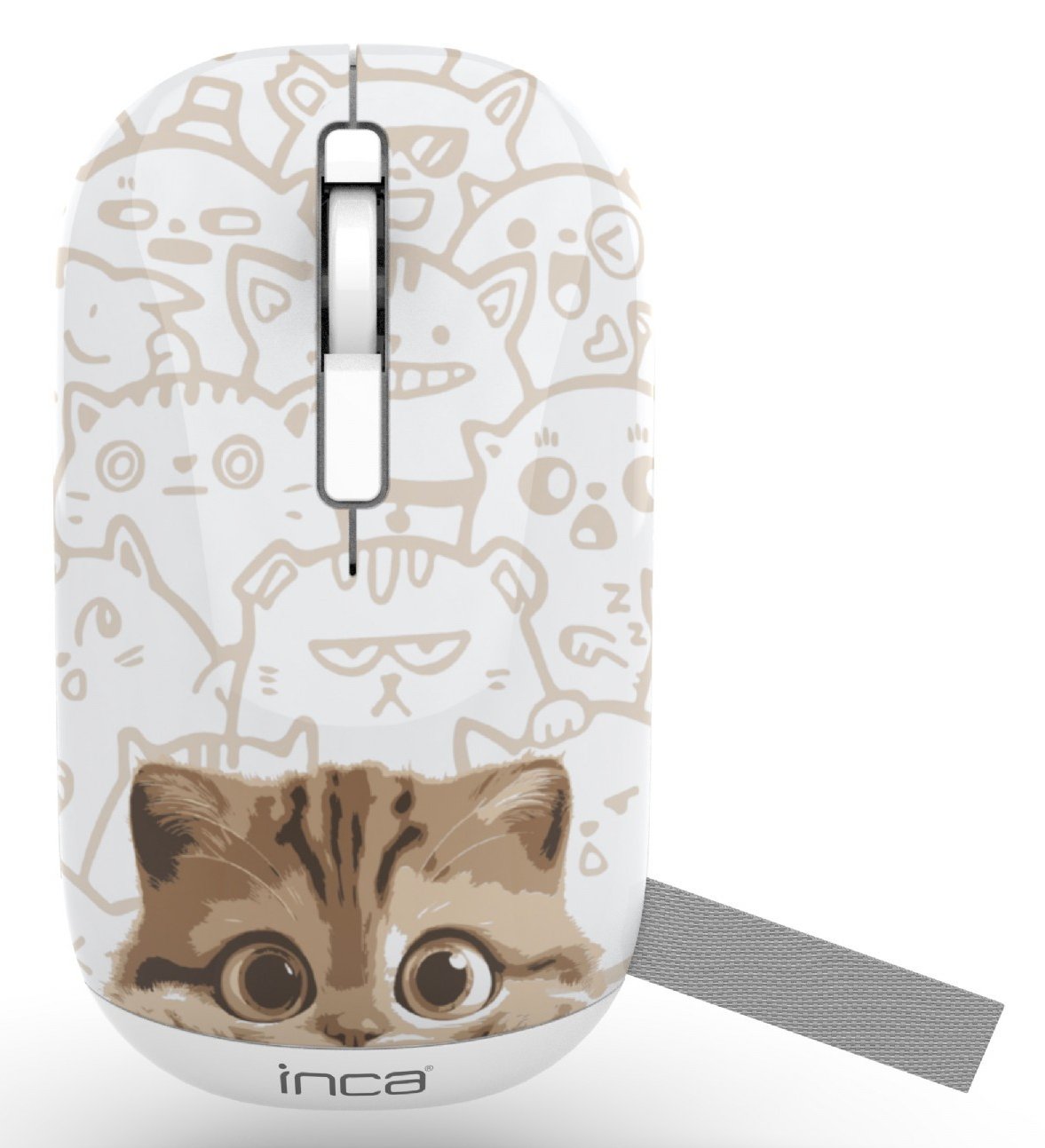 INCA Maus IWM-242K Wireless Katzenmotiv