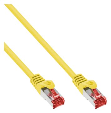 InLine Patchkabel - S/FTP (PiMf) - Cat.6 - 250MHz - PVC - Kupfer - gelb - 1m von LumaTech