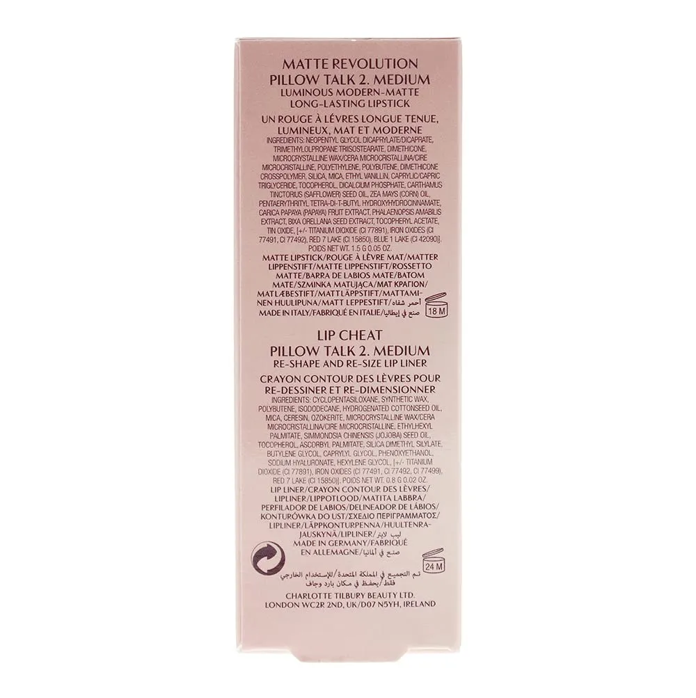 Charlotte Tilbury Pillow Talk Lip Kit 0,8 g Lip Liner + 1,5 g Lipstick — Bild 3