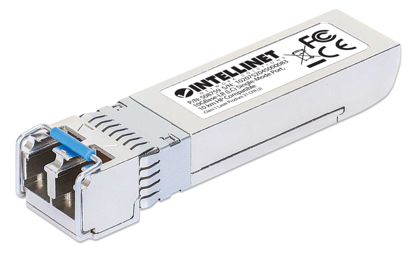 Intellinet 10 Gigabit SFP+ Mini-GBIC Transceiver für LWL-Kabel 10GBase-LR LC Singlemode-Port - Transceiver - Glasfaser