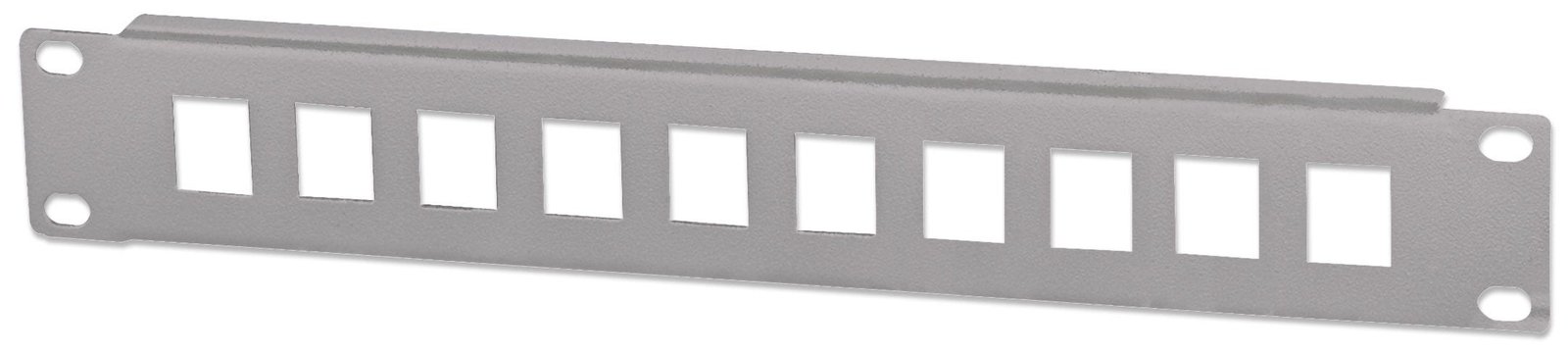 Intellinet 10-Port Patchpanel, unbestückt, 10, 1 HE, grau - Patchpanel (Blindblech)