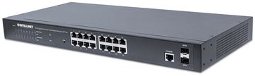 Intellinet 16-Port Gigabit Ethernet PoE+ Web-Managed Switch mit 2 SFP-Ports, IEEE 802.3at/af Power over Ethernet von LumaTech