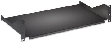 Intellinet 19 Cantilever Shelf, 2U, Fixed, Depth 400mm, Max 25kg, Black, Three Year Warranty - Rack - Regal - Schwarz von LumaTech