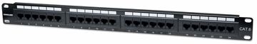 Intellinet 24-Port Cat6 Patchpanel, UTP, 1 HE - Patch Panel - CAT 6 - UTP - RJ-45 X 24 - Schwarz - 1U - 48.3 cm (19) von LumaTech