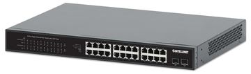 Intellinet 24-Port Gigabit Ethernet PoE+ Switch mit 2 SFP-Ports PoE+/PoE-konform - Switch - 1 Gbps von LumaTech