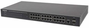 Intellinet 24-Port Gigabit Ethernet PoE+ Web-Managed Switch with 2 SFP Ports, 24 x PoE ports, IEEE 802.3at von LumaTech