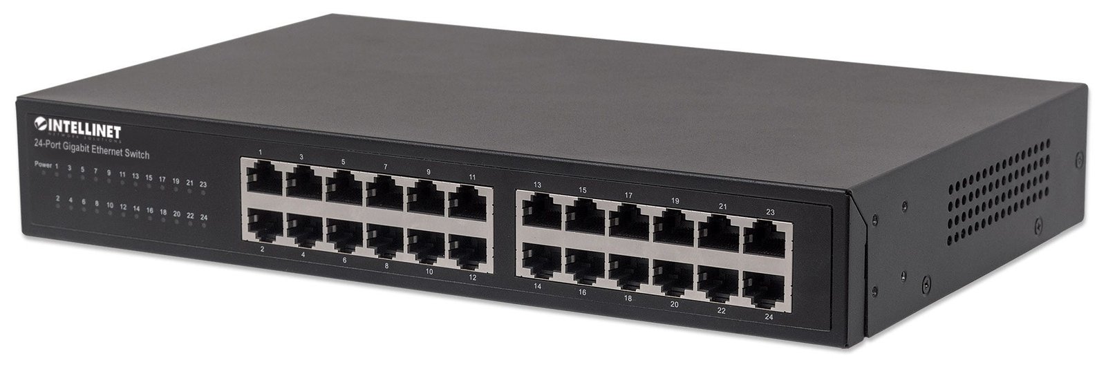 Intellinet 24-Port Gigabit Ethernet Switch, 24 x 10/100/1000 Mbit/s RJ45-Ports, IEEE 802.3az (Energy Efficient Ethernet)