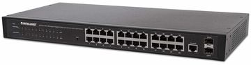 Intellinet 24-Port Web-Managed Gigabit Ethernet Switch mit 2 SFP-Ports, 24 x 10/100/1000 Mbit/s RJ45 Ports + 2 x SFP von LumaTech