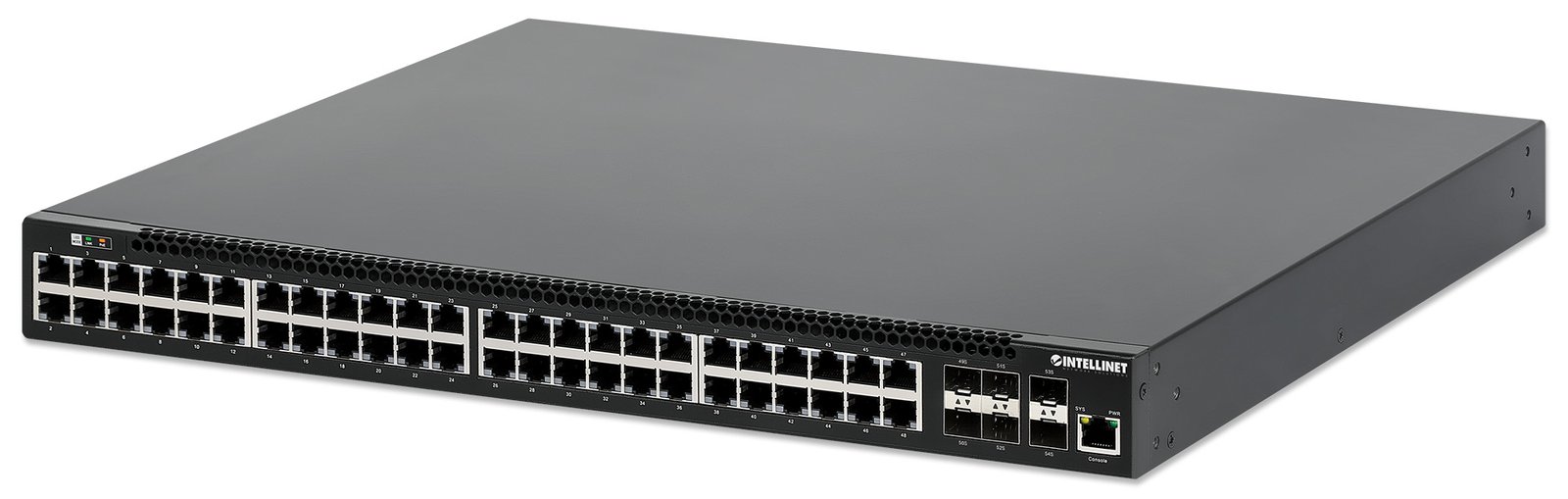 Intellinet 54-P PoE+ Managed Switch 6x10GbE 850W - Switch - Power over Ethernet
