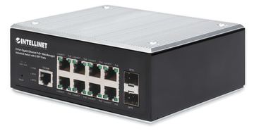 Intellinet 8-Port Gigabit Ethernet PoE+ Web-Managed Industrie-Switch mit 2 SFP-Ports IEEE 802 - 1 Gbps - 8-Port von LumaTech