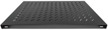 Intellinet Fachboden zur Festmontage, 1 HE, 800 mm Tiefe, besonders hohe Traglast, schwarz - Rack - Regal - Schwarz von LumaTech