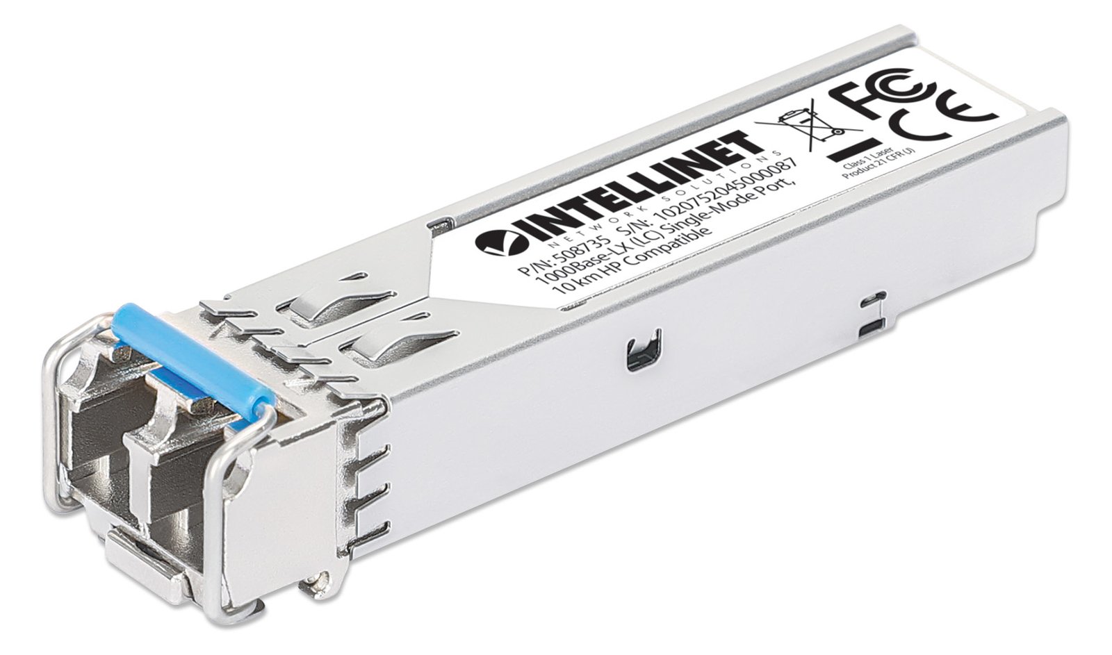 Intellinet Gigabit SFP Mini-GBIC Transceiver für LWL-Kabel 1000Base-LX LC Singlemode-Port 10 - Transceiver - Glasfaser