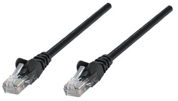 Intellinet Network Patch Cable, Cat5e, 1.5m, Black, CCA, SF/UTP, PVC, RJ45, Gold Plated Contacts, Snagless, Booted von LumaTech