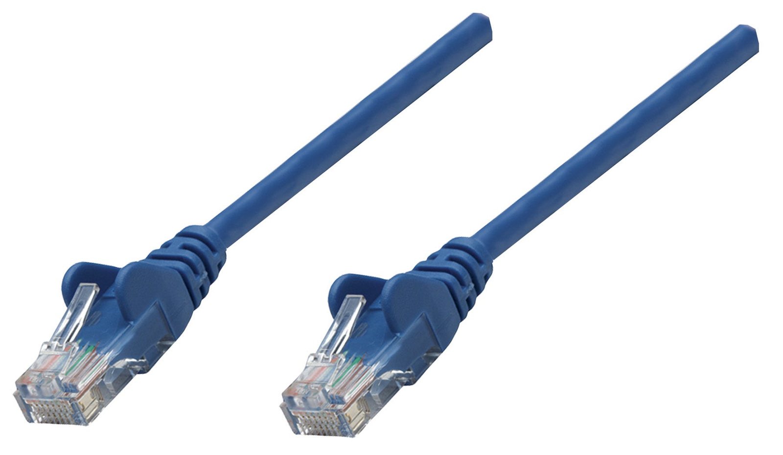 Intellinet Network Patch Cable, Cat6, 0.25m, Blue, Copper, S/FTP, LSOH / LSZH, PVC, RJ45, Gold Plated Contacts, Snagless