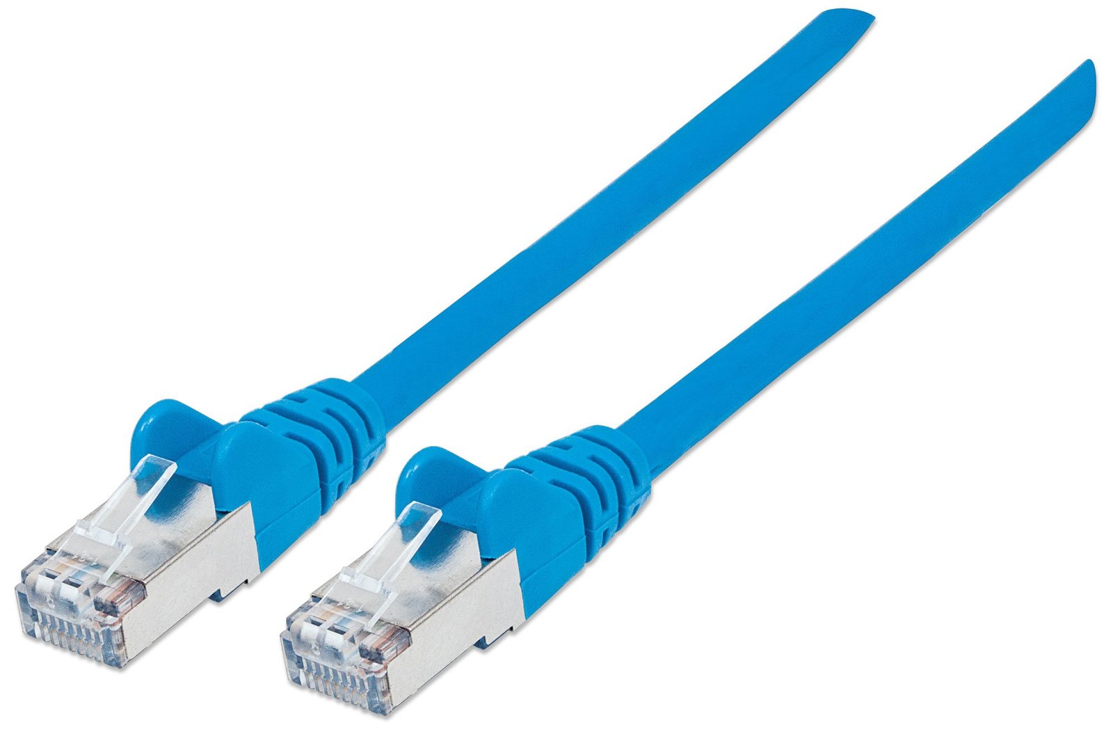 Intellinet Network Patch Cable, Cat6, 10m, Blue, Copper, S/FTP, LSOH / LSZH, PVC, RJ45, Gold Plated Contacts, Snagless