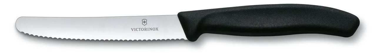 Victorinox Swiss Classic - Tomaten-/Tafelmesser - 11 cm - Schwarz (Packung mit 6), Ansicht 2