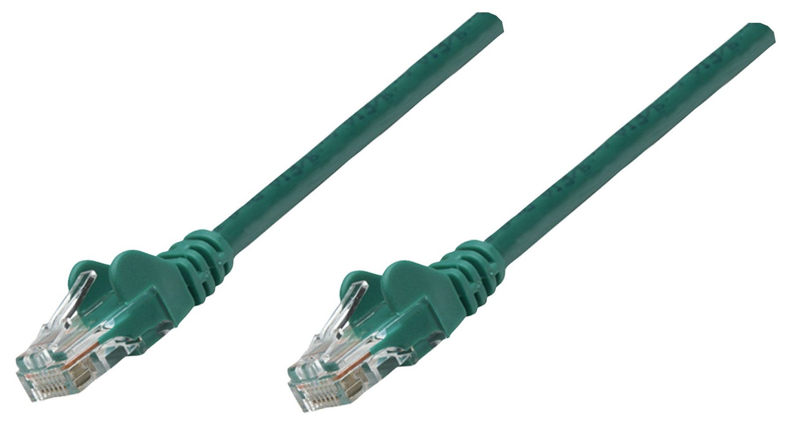 Intellinet Network Patch Cable, Cat6A, 0.25m, Green, Copper, S/FTP, LSOH / LSZH, PVC, RJ45, Gold Plated Contacts