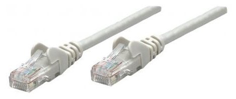 Intellinet Network Patch Cable, Cat6A, 50m, Grey, Copper, S/FTP, LSOH / LSZH, PVC, RJ45, Gold Plated Contacts, Snagless