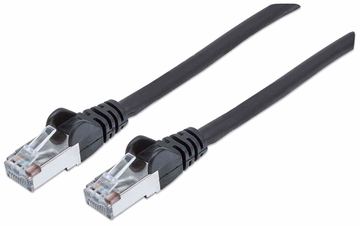 Intellinet Network Patch Cable, Cat7 Cable/Cat6A Plugs, 0.5m, Black, Copper, S/FTP, LSOH / LSZH, PVC, RJ45 von LumaTech