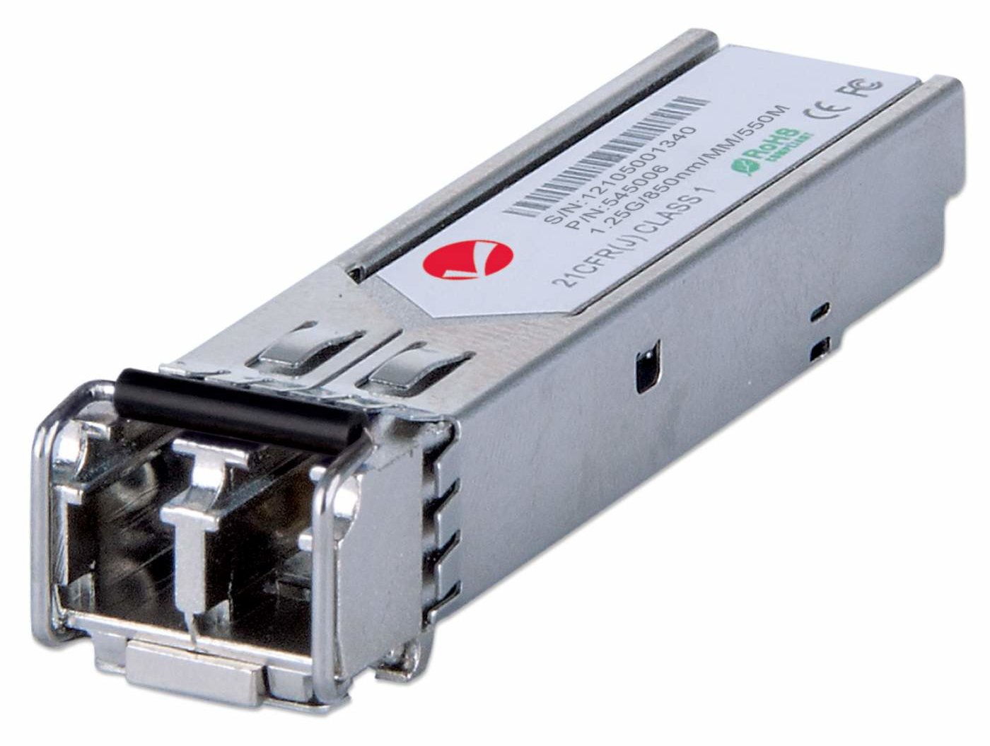 Intellinet Transceiver Module Optical, Gigabit Ethernet SFP Mini-GBIC, 1000Base-Sx (LC)