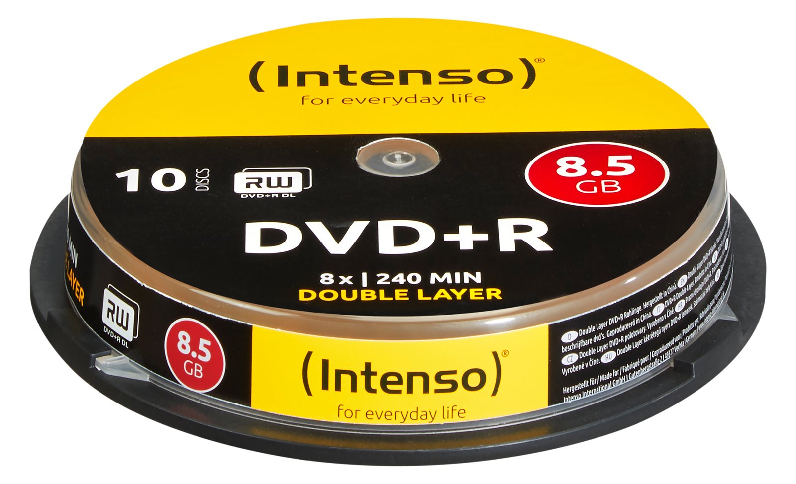 Intenso 10 x DVD+R DL - 8.5 GB 8x - Spindel