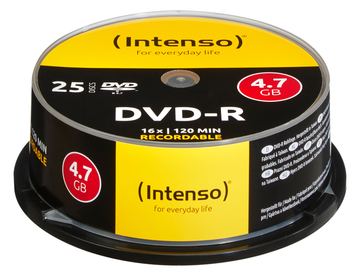 Intenso 25 x DVD-R - 4.7 GB 16x - Spindel von LumaTech