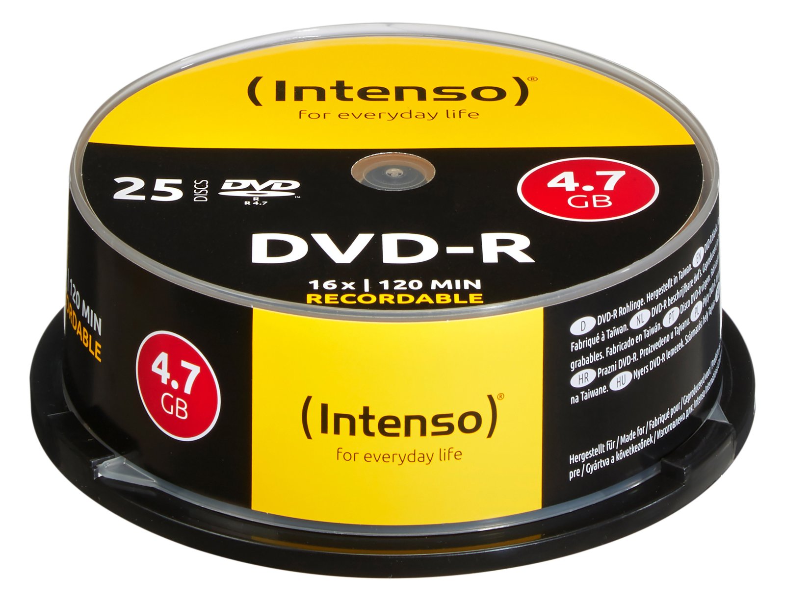 Intenso 25 x DVD-R - 4.7 GB 16x - Spindel