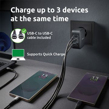 Intenso Power Adapter 100 watt+ USB-C cable 2m von LumaTech