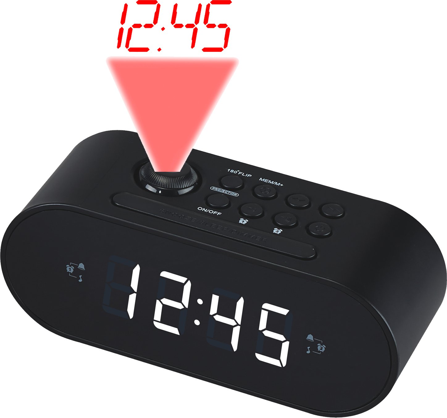 Inter Sales DENVER CRP-717 - Radiouhr - Schwarz