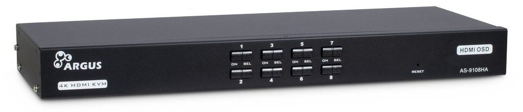 Inter-Tech Argus AS-9108HA - KVM-Switch - 8 x KVM port(s)