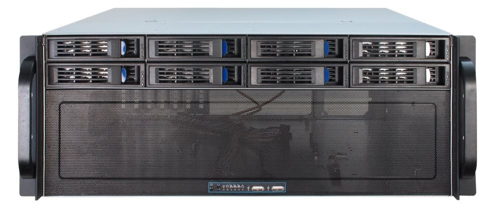 Inter-Tech IPC 4U-4408 - Rack-Montage - 4U - erweitertes ATX / SSI EEB - ohne Netzteil (ATX)
