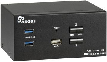 Inter-Tech IPC KVM Switch AC-22HUS HDMI 4Ka60Hz - Switch von LumaTech