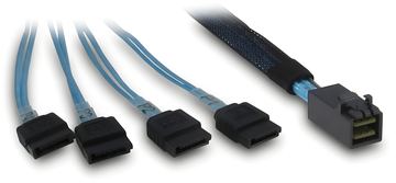 Inter-Tech Kabel SFF 8643 - 4x SATA/SAS- Crossover - Kabel - Digital/Daten von LumaTech