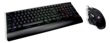 Inter-Tech KC-3000 - Tastatur-und-Maus-Set - hintergrundbeleuchtet - TL: Deutsch, QWERTZ von LumaTech