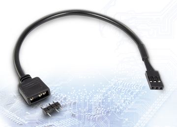 Inter-Tech RGB-LED-Adapter - 3-poliger RGB-Header (M) von LumaTech