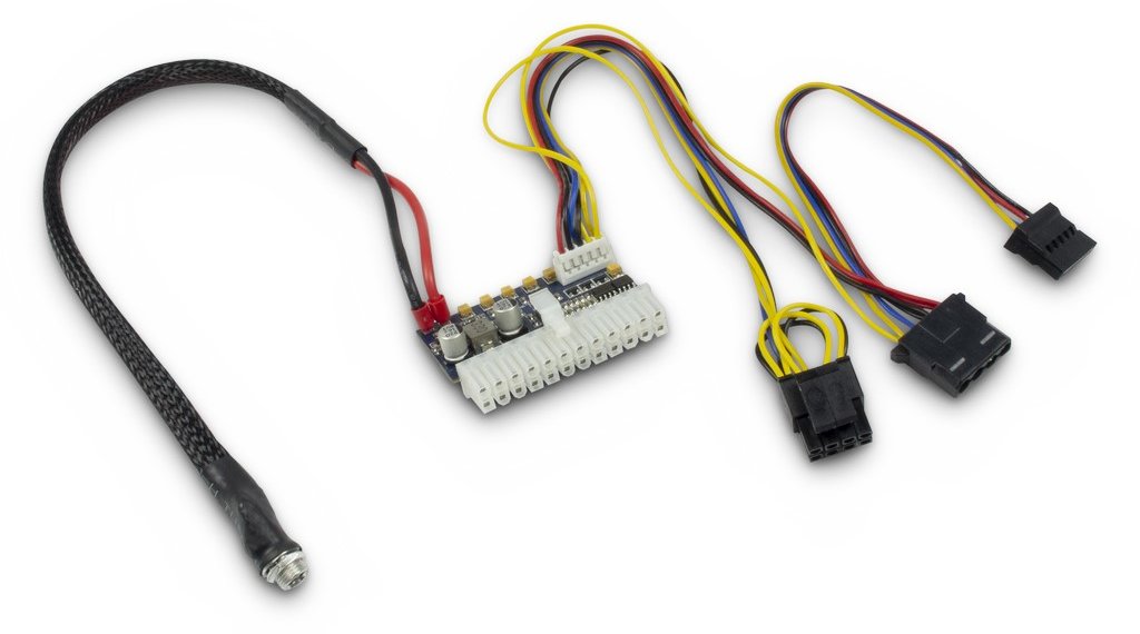 Inter-Tech Stromkabel - Gleichstromstecker, ATX, 20-polig zu interne Stromversorgung, 4-polig, SATA-Stromstecker