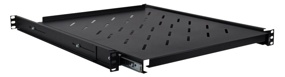 Inter-Tech SWAS-550/800 - Rack-Bodenpaneel - Schwarz, RAL 9005 - 1U - 48.3 cm (19)