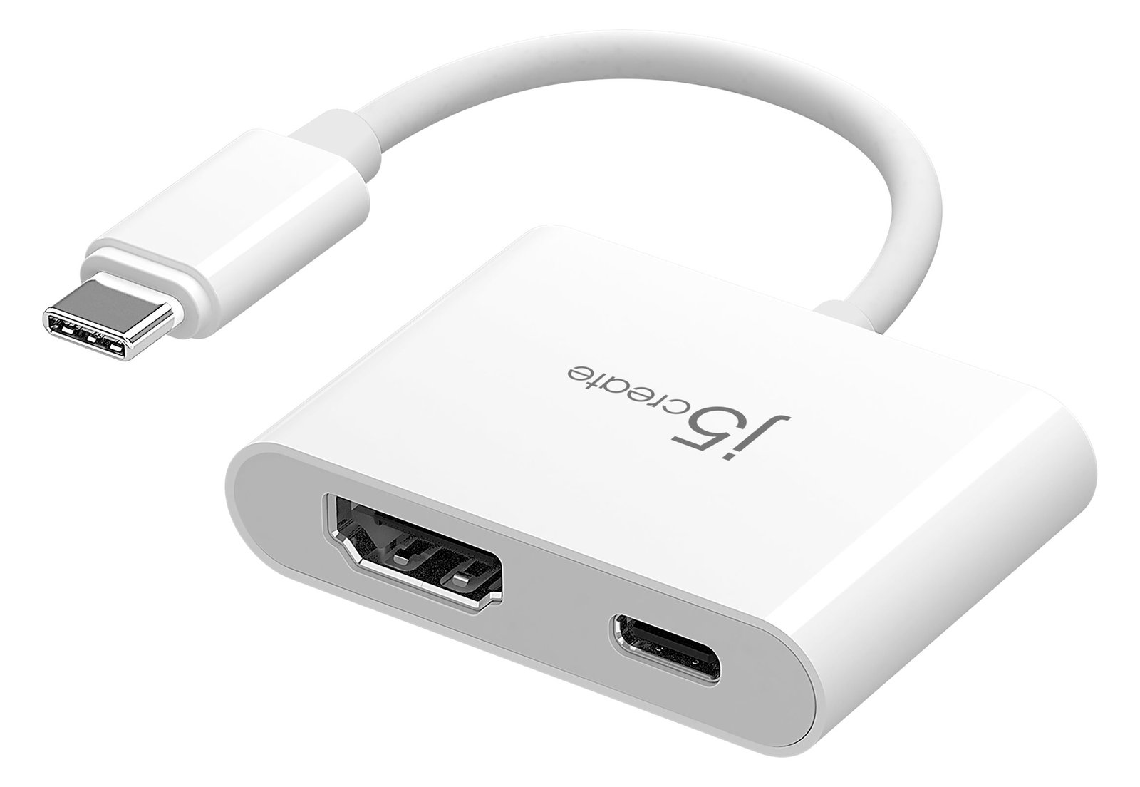j5create JCA152 - Videoadapter - 24 pin USB-C männlich zu HDMI, 24 pin USB-C weiblich - 8.2 cm - 4K Unterstützung, 100 W