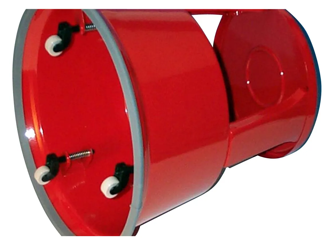 WEDO Kickstool - Klappleiter - pulverbeschichtetes Metall - rot, Ansicht 2
