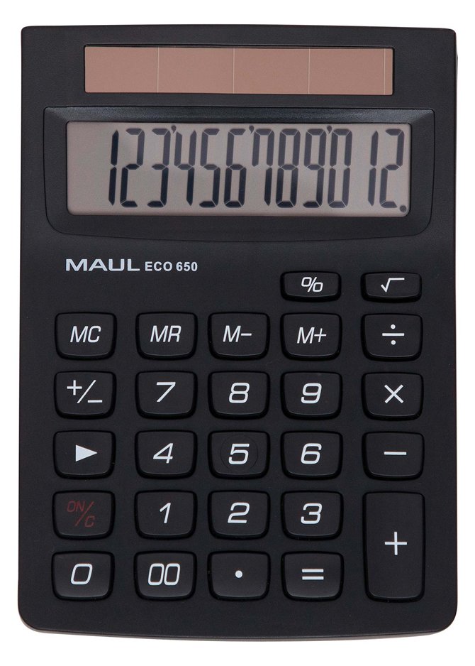Jakob Maul GmbH MAUL ECO 650 - Tasche - Einfacher Taschenrechner - 12 Ziffern - 1 Zeilen - Solar - Schwarz