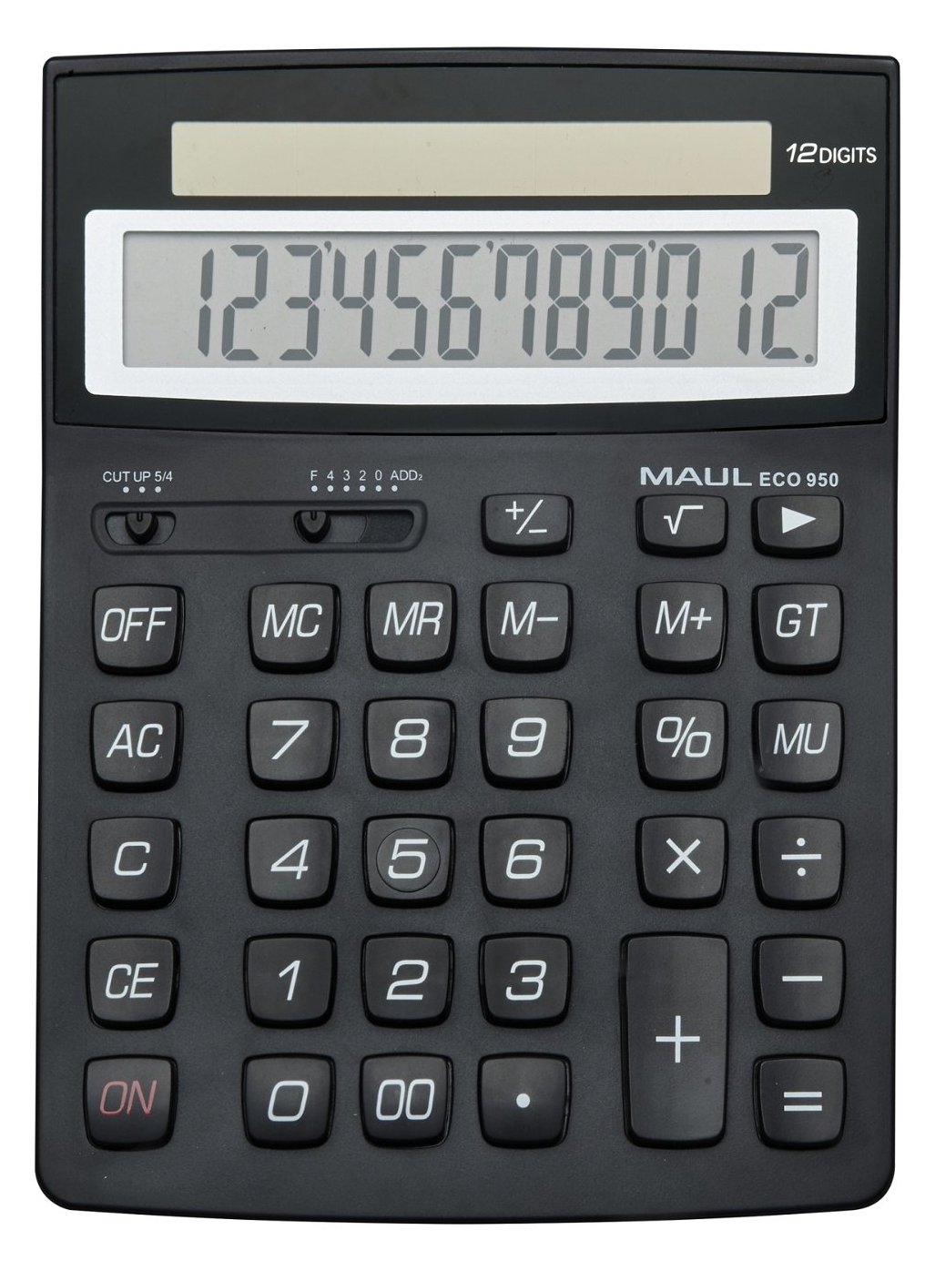 Jakob Maul GmbH MAUL ECO 950 - Tasche - Einfacher Taschenrechner - 12 Ziffern - 1 Zeilen - Solar - Schwarz