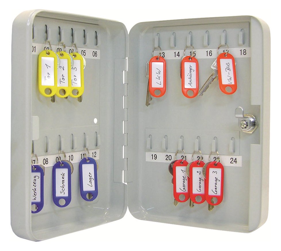 WEDO Schlüsselschrank - 24 Haken - Stahl