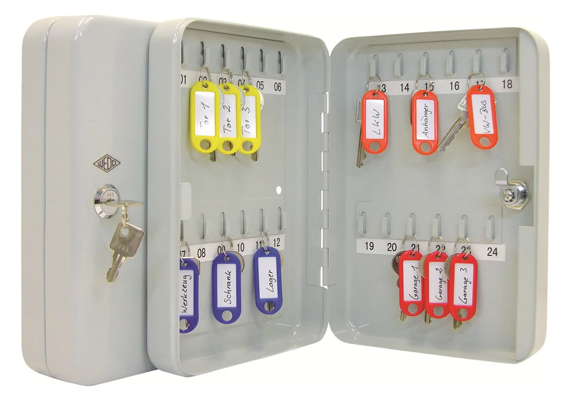 WEDO Schlüsselschrank - 24 Haken - Stahl, Ansicht 3